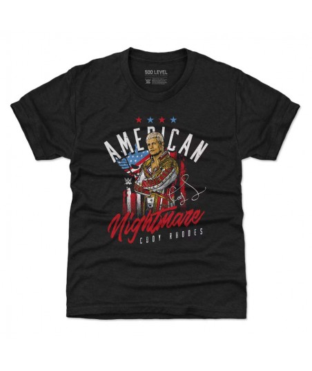 Youth Black Cody Rhodes Vintage Homage T-Shirt
