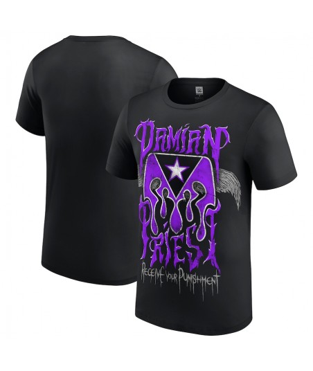 Youth Black Damian Priest Receive Your Punishment T-Shirt