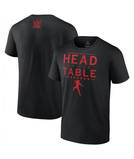Men's Fanatics Branded Black Roman Reigns Head of the Table T-Shirt