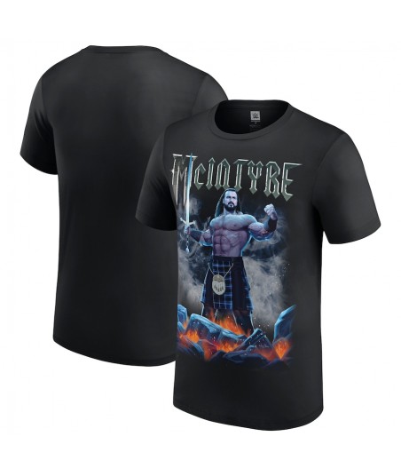 Youth Black Drew McIntyre Battle Pose T-Shirt
