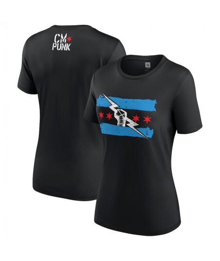 Women's Black Return of CM Punk T-Shirt
