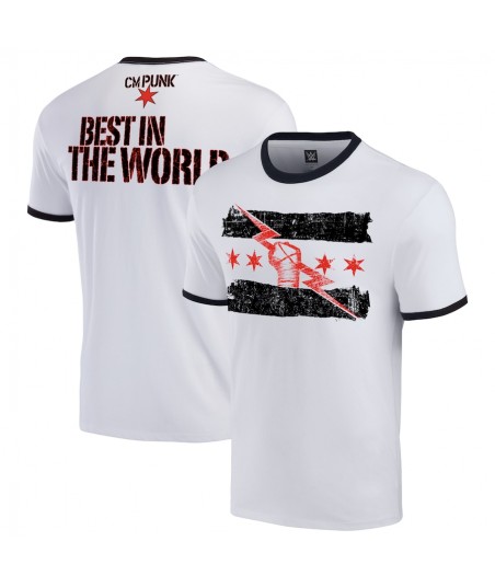 WWE CM Punk Best In The World Ringer T-Shirt - Mens