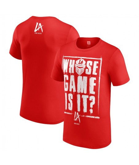 Youth Red LA Knight Whose Game Is It? T-Shirt