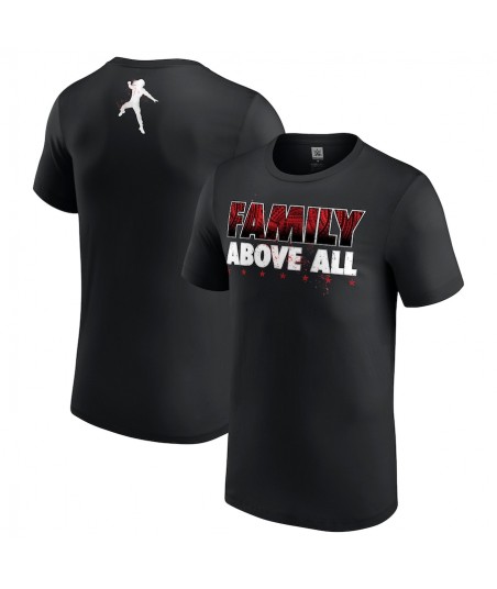 Men's Black Roman Reigns Family Above All T-Shirt