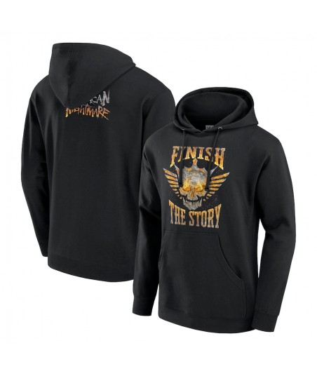 Men's Black Cody Rhodes Finish The Story Smelting Logo Pullover Hoodie