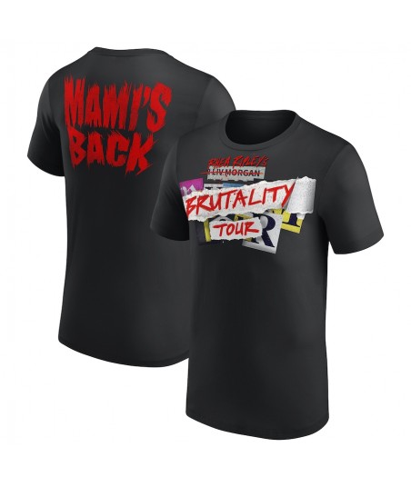Men's Black Rhea Ripley Brutality Tour T-Shirt