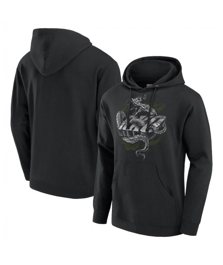 Men's Black Randy Orton RKO Metal Pullover Hoodie