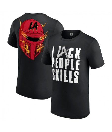 LA Knight I Lack People Skills T-Shirt - Black - Mens