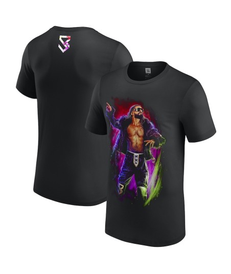 Men's Black Seth "Freakin" Rollins Visionary Sam Hain T-Shirt