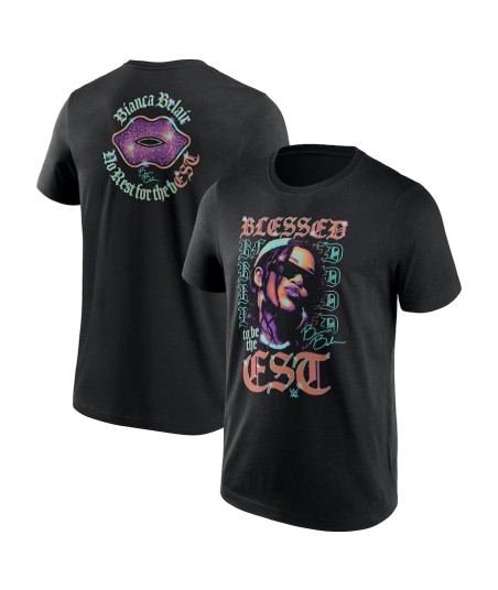WWE Bianca Belair Blessed To Be the EST T-Shirt - Black - Mens