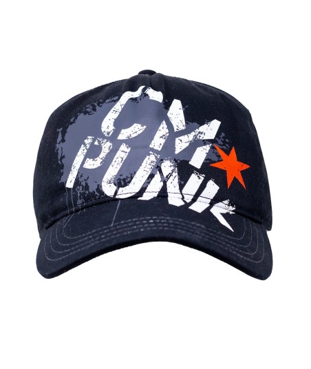 Men's Ripple Junction Black CM Punk Oversized Logo Snapback Hat
