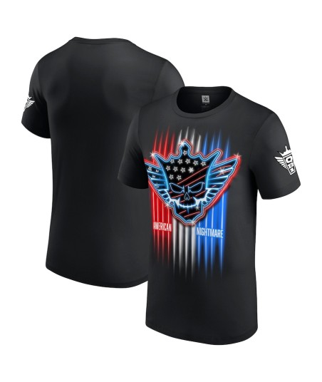 WWE Cody Rhodes Neon American Nightmare T-Shirt - Black - Mens