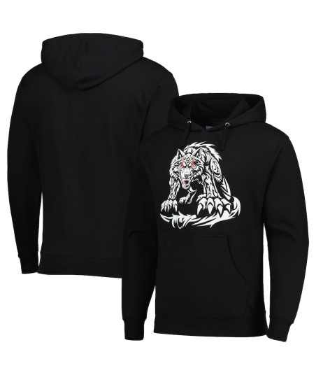 copy of Men's Black Cody Rhodes Neon Men's Black Jacob Fatu Tribal Wolf Pullover Hoodie Nightmare Full-Zip Hoodie