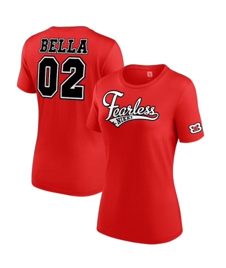 Women's Red Nikki Bella Fearless T-Shirt