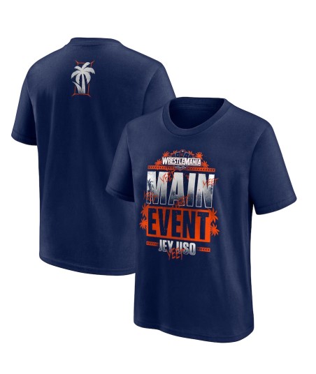 WWE Jey Uso Royal Rumble Winner T-Shirt - Navy - Youth