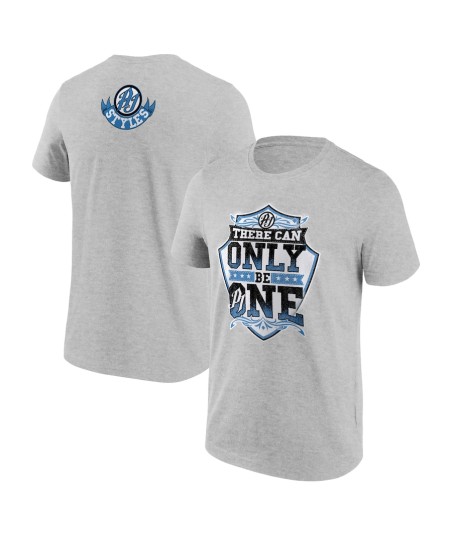 WWE AJ Styles There Can Only Be One T-Shirt - Grey - Mens