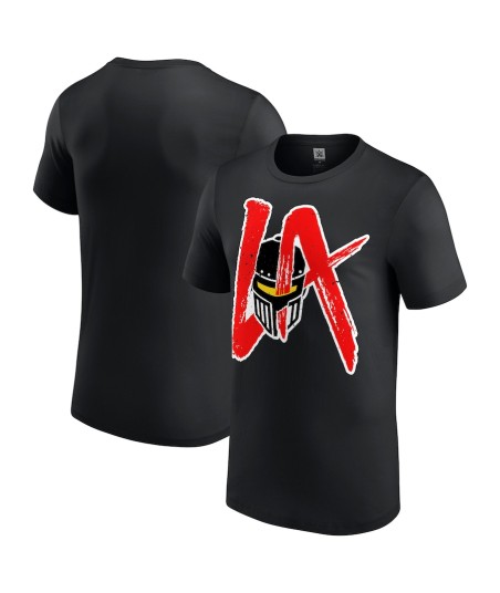 WWE LA Knight Logo T-Shirt - Black - Mens