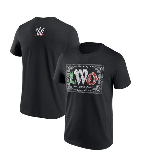 WWE LWO Bandana T-Shirt - Black - Mens