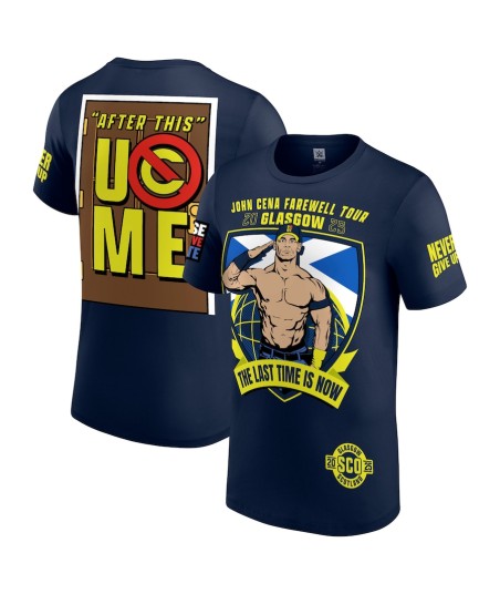 WWE John Cena Farewell 2025 Glasgow T-Shirt - Navy - Mens