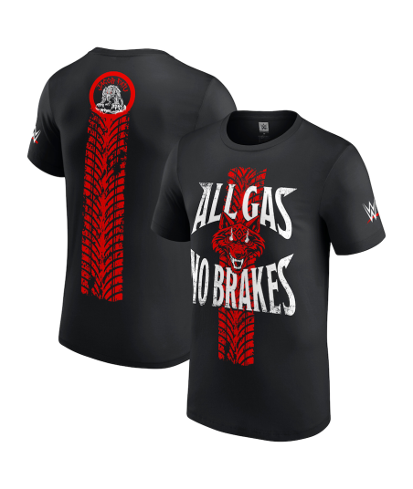 WWE Jacob Fatu All Gas No Brakes T-Shirt - Black - Mens