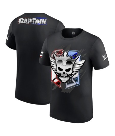 Youth Black Cody Rhodes Captain Badge T-Shirt