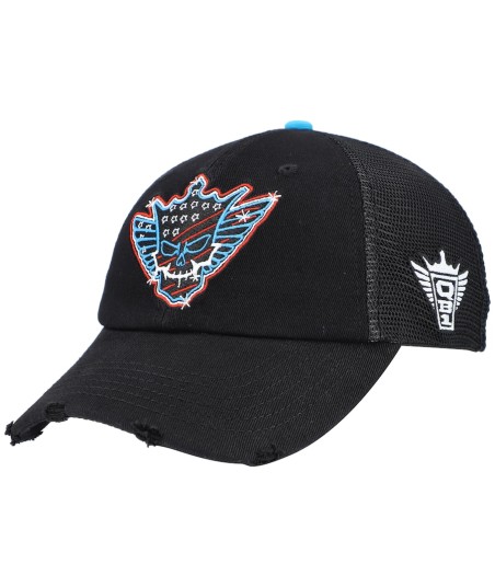 Men's Black Cody Rhodes Neon American Trucker Adjustable Hat