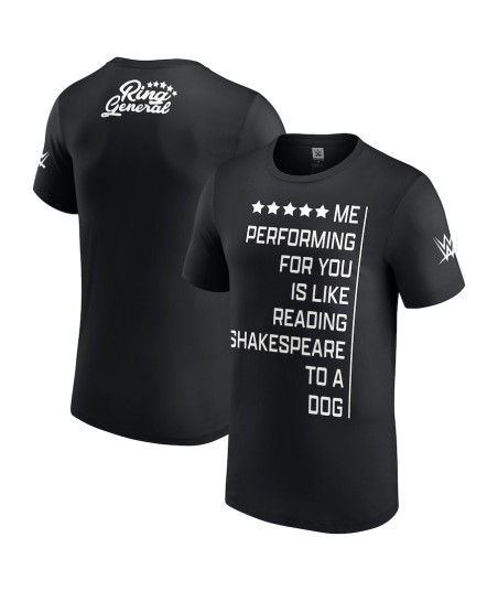 WWE Gunther Shakespeare T-Shirt - Black - Mens