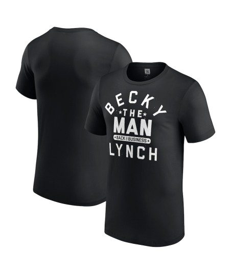 Men's Black Becky Lynch Back In Business T-Shirt