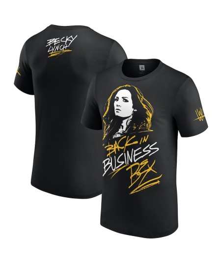 WWE Becky Lynch Back In Business Bex T-Shirt - Black - Mens