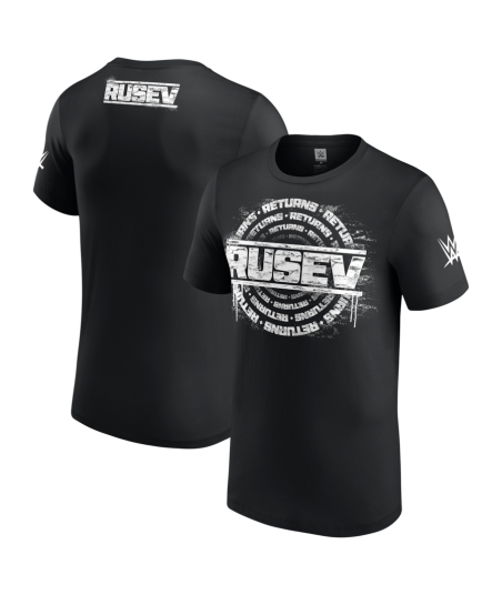 WWE Rusev Returns T-Shirt - Black - Mens