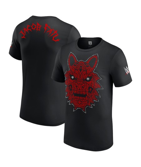 WWE Jacob Fatu Tribal Mask T-Shirt - Black - Mens