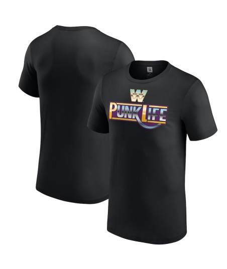 Men's Black CM Punk Punk Life T-Shirt