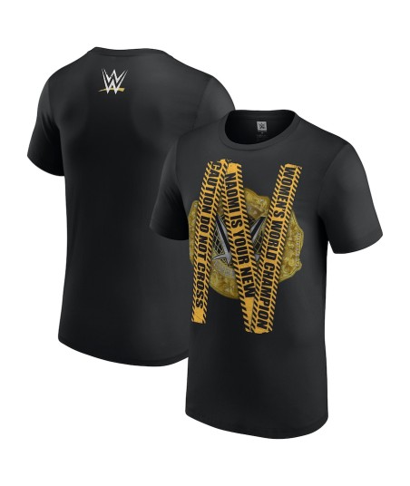 WWE Naomi Do Not Cross Championship Centreplate T-Shirt - Black - Mens