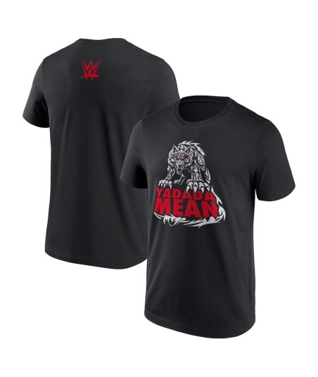 WWE Jacob Fatu Tribal Wolf Yadada Mean T-Shirt - Black - Mens