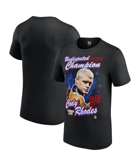 WWE Cody Rhodes SummerSlam 2025 Winner T-Shirt - Black - Mens