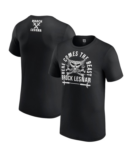 Men's Black Brock Lesnar Here Comes The Beast T-Shirt