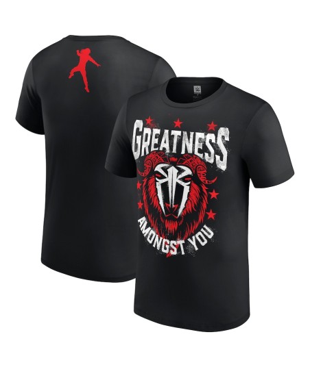 Roman Reigns Greatest GOAT T-Shirt - Black - Mens