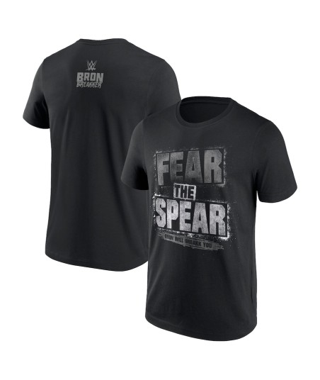 Bron Breakker Fear the Spear T-Shirt - Black - Mens