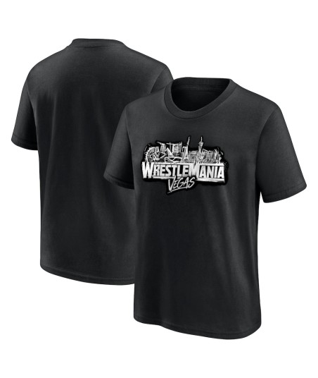 WWE WrestleMania 42 Logo T-Shirt - Black - Youth