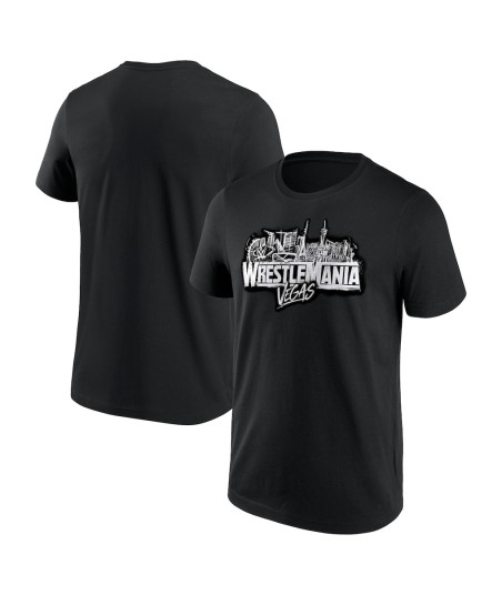 WWE WrestleMania 42 Logo T-Shirt - Black - Mens