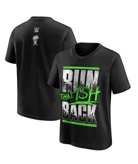 Jey Uso Run That Ish Back T-Shirt - Black - Youth