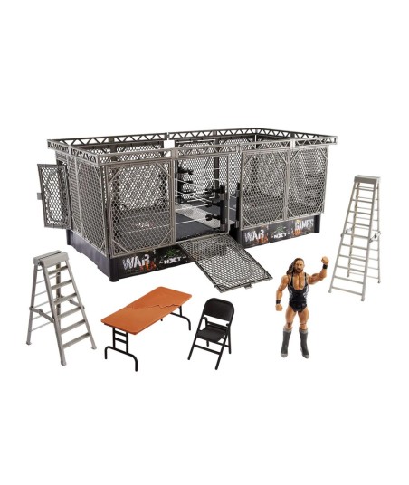 WWE War Games Playset Limited Edition (2 Ring + Gabbia + Pete Dunne + accessori)