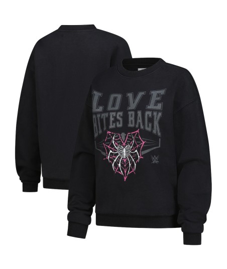 Women's WEAR by Erin Andrews Black AJ Lee Oversized Sweatshirt