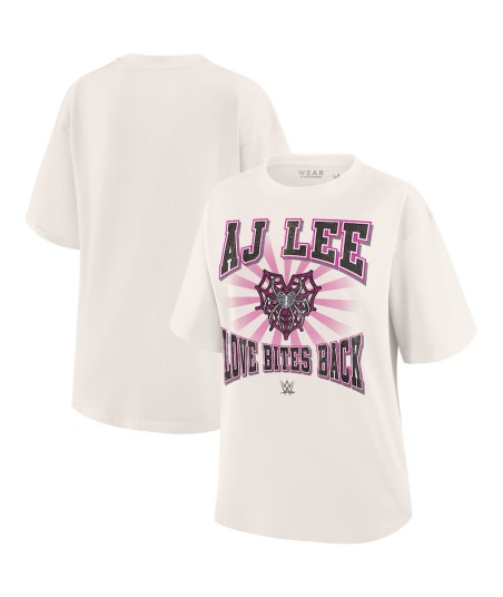 Women's WEAR by Erin Andrews White AJ Lee Boyfriend T-Shirt