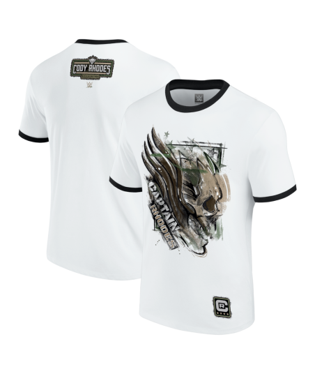 Cody Rhodes Captain Rhodes Ringer T-Shirt - White - Mens