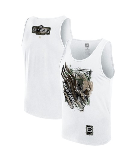 Men's White Cody Rhodes Captain Rhodes Tank Top