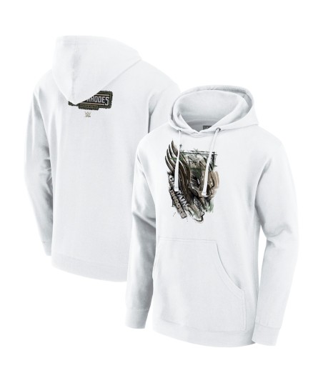 Men's White Cody Rhodes Captain Rhodes Hoodie
