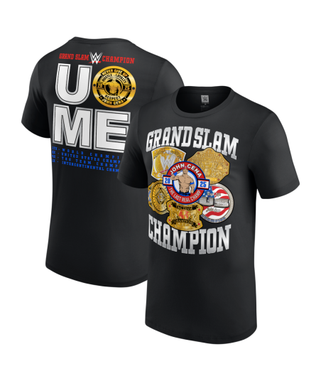 John Cena Grand Slam Champion T-Shirt - Black - Mens