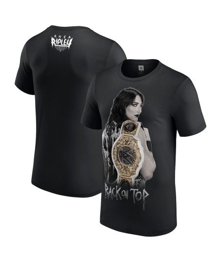 WWE Rhea Ripley Back On Top T-Shirt - Black - Mens