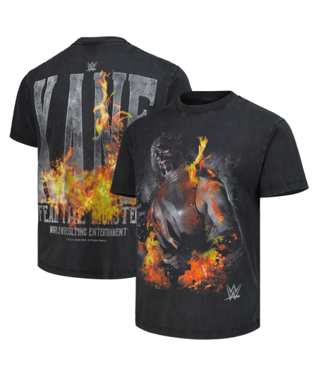 Men's Heather Black Kane Feel The Monster Boxy T-Shirt